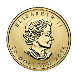 1/2 OZ CANADIAN GOLD MAPLE LEAF