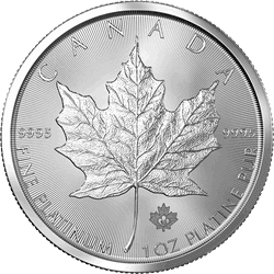 CANADIAN PLATINUM MAPLE LEAF — 1 OZ. PLATINUM CANADIAN MAPLE LEAF
