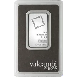 Platinum bar on dark background