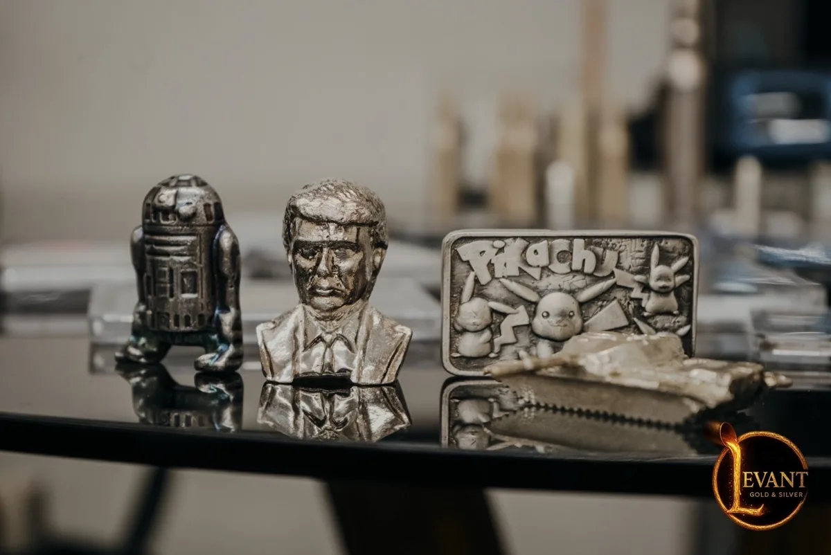 Sterling silverware and collectibles display